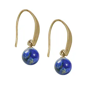 Ear Hook sandblasted front 25mm, gold-plated matt (2 pcs./ PU) | Marco Schreier