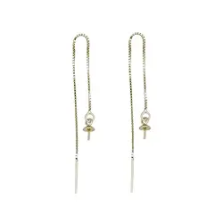 1909513031 Einfädel-Kettchen mit Stift für Ohrschmuck, vergoldet (4 St./VE)  | Marco Schreier