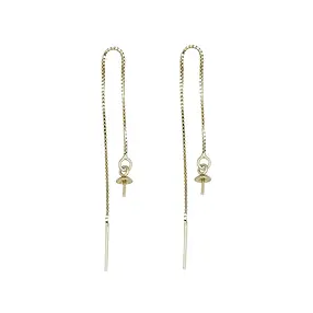 Einfädel-Kettchen mit Stift für Ohrschmuck, vergoldet (4 St./VE)  | Marco Schreier