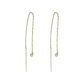 Einfädel-Kettchen mit Kugel für Ohrschmuck, vergoldet (4 St./VE) | Marco Schreier