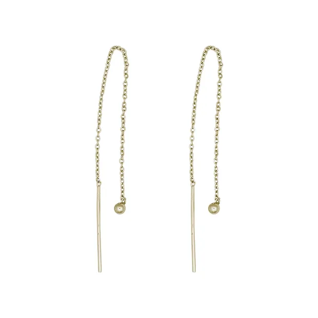 Einfädel-Kettchen mit Kugel für Ohrschmuck, vergoldet (4 St./VE) | Marco Schreier
