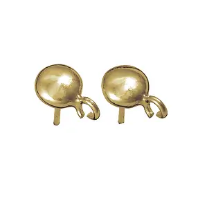 Pendientes con Anilla "Lente" 6mm, plata dorada (6 uds./VE) | Marco Schreier