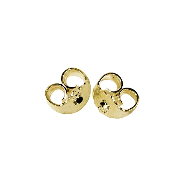 Ohrmuttern, Silber vergoldet (12 St./VE) | GH Edelsteine, Heilsteine & Schmuck