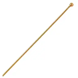 1909550851 Stift mit Kugel 0,8 x 50mm, Silber vergoldet (20 St./VE) | Marco Schreier