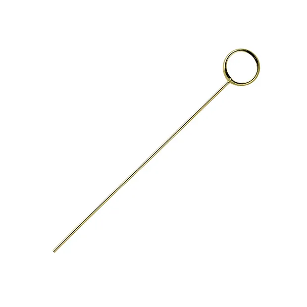 Goupille avec anneaux 0,6 x 35mm, argent doré (18 pcs/UC) | Marco Schreier