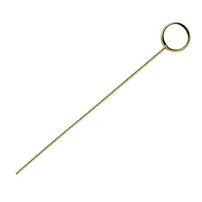 Pin with eyelet 0.6 x 45mm, gold-plated silver (6 pcs./ PU) | Marco Schreier