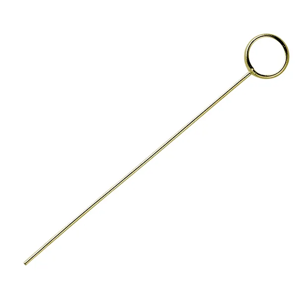 Alfiler con Anilla 0,6 x 45 mm, plata dorada (6 uds./VE) | Marco Schreier