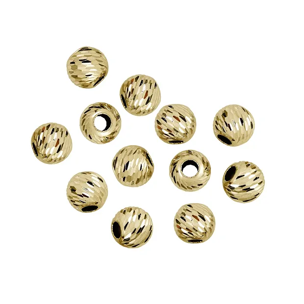Kugel 04,0mm, Silber vergoldet, Lasercut (40 St./VE) | Marco Schreier
