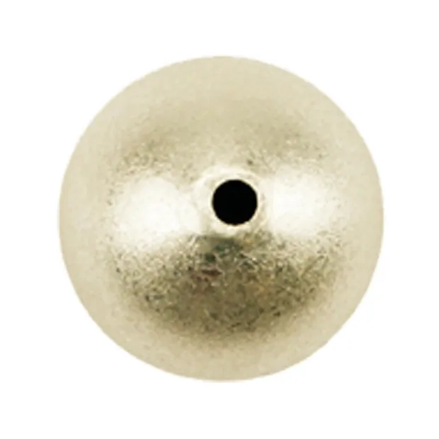 Kugel 12mm, Silber vergoldet matt (2 St./VE) | Edelsteine, Heilsteine & Schmuck