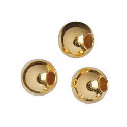 1909602401 Lamination ball 4mm, gold-plated silver (52 PU) | gems, healing stones & jewelry