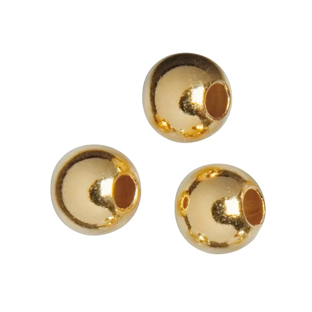 Kaschierkugel 4mm, Silber vergoldet (52 St./VE) | Marco Schreier