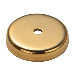 1909606131 Rondelle avec bordure 08mm, argent doré (20 pcs/UC) | Marco Schreier