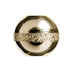 1909607101 Ball "Saturn" 10mm, gold-plated silver (3 pcs./ PU) | Marco Schreier