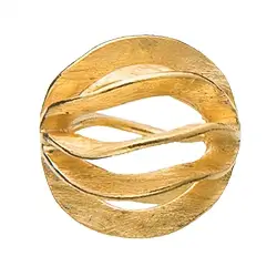 1909609202 Lamellar ball 20mm, silver gold-plated matt (1 pc./ PU) | Marco Schreier