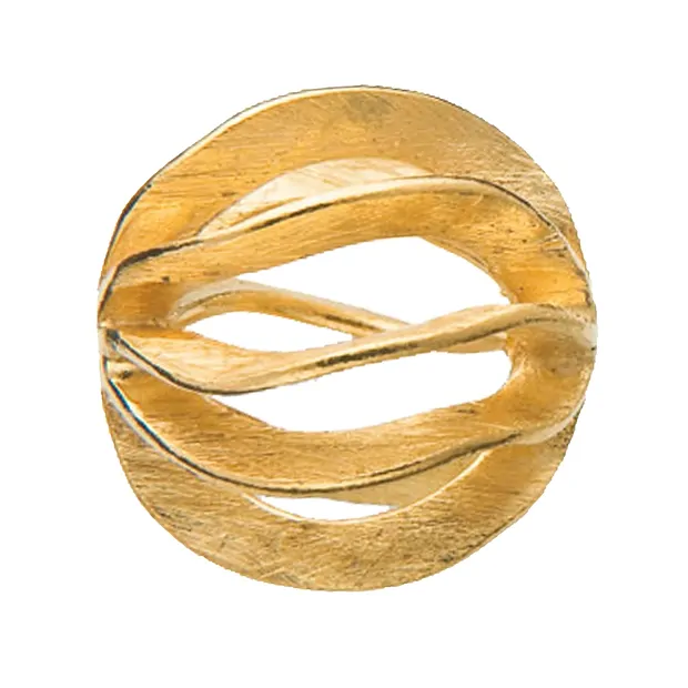 Sfera lamellare 20 mm, argento placcato oro opaco (1 pz./ UC) | Marco Schreier