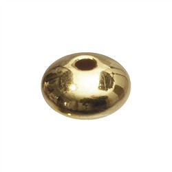 1909612041 Lense 4mm, silver gold-plated (50 pcs./ PU) | wholesaler gems & healing stones