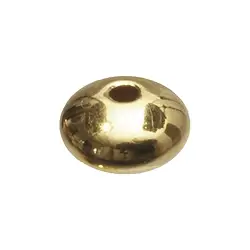1909612041 Linse 4mm, Silber vergoldet (50 St./VE) | GH Edelsteine, Heilsteine & Schmuck