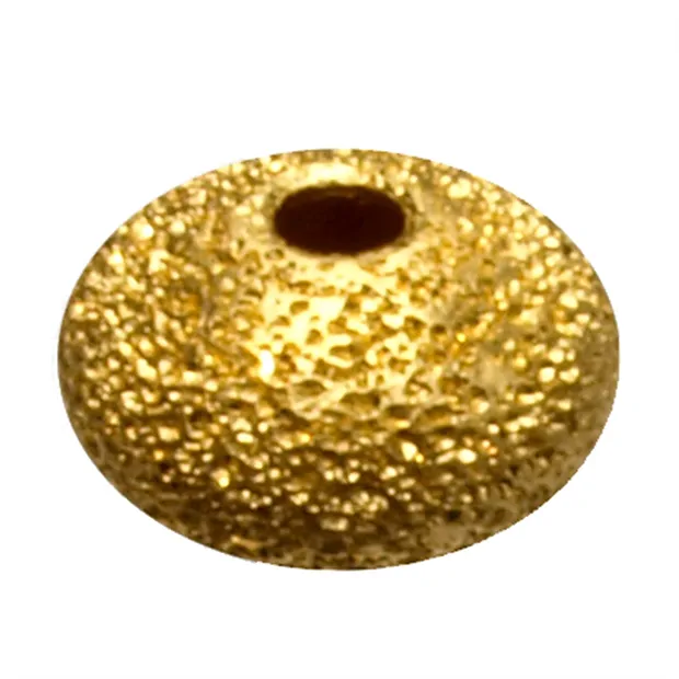 Lente 6 mm, argento placcato oro, diamantata (12 pz./ UC) | Marco Schreier