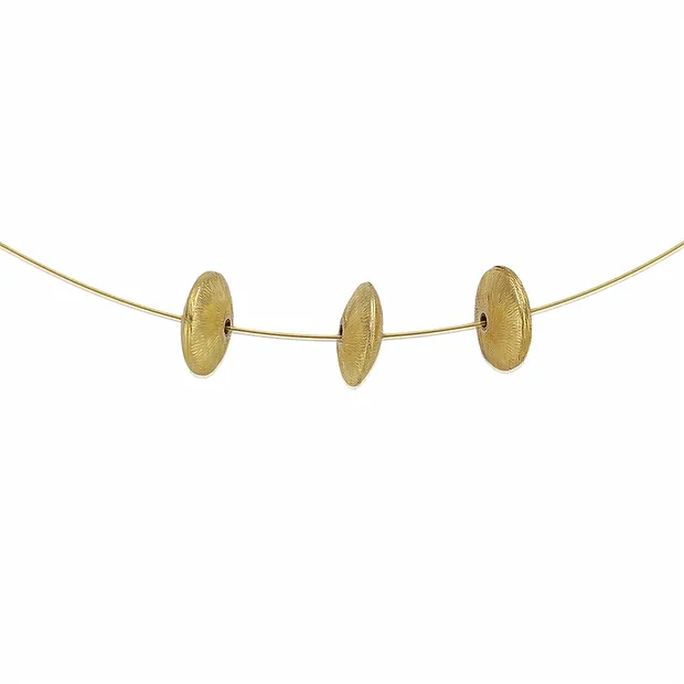 Lense 10mm, silver gold-plated matt (4 pcs./ PU) | Marco Schreier