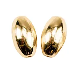 1909613061 Olive 6mm, Silber vergoldet (7 St./VE) | Edelsteine, Heilsteine & Schmuck-Handel