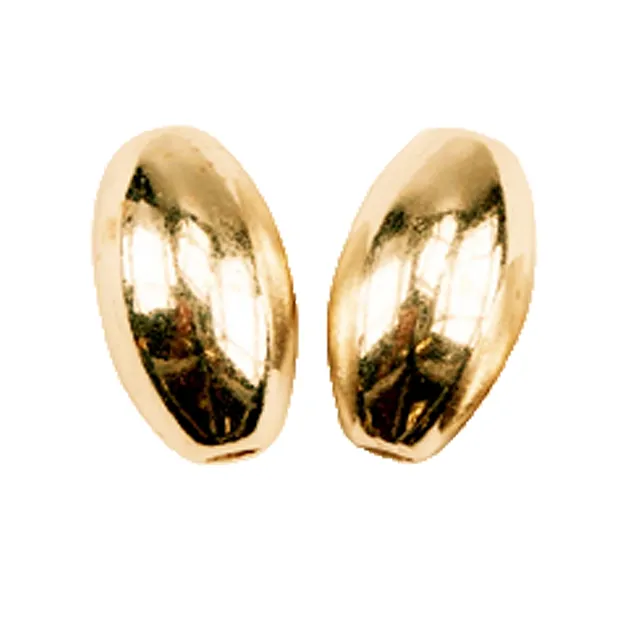 Olive 6 mm, argento placcato oro (7 pz./ UC) | grossista gemme e pietre curative