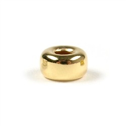 1909622031 Rondell 3mm, silver gold-plated (94 pcs./ PU) | wholesaler gems & healing stones