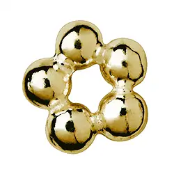 1909623031 Kugelring 4mm, Silber vergoldet (48 St./VE) | Edelsteine, Heilsteine & Schmuck