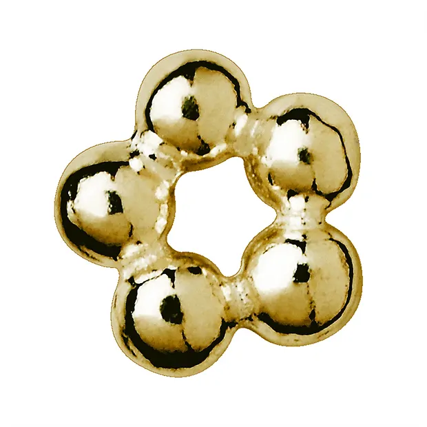 Ball ring 4mm, gold-plated silver (48 PU) | wholesaler gems & healing stones