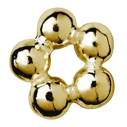 1909623041 Anello a sfera 5mm, argento placcato oro (27 pz./ UC) | Marco Schreier