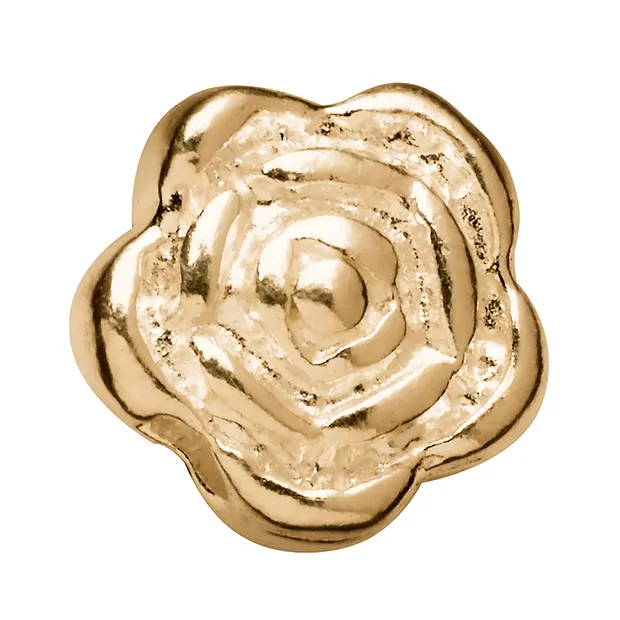 Rose 6mm, gold-plated silver (9 pcs./ PU) | wholesaler gems & healing stones