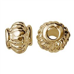 1909623311 Linse geriffelt 4,5mm, Silber vergoldet (17 St./VE) | Marco Schreier