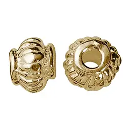 1909623311 Linse geriffelt 4,5mm, Silber vergoldet (17 St./VE) | Marco Schreier