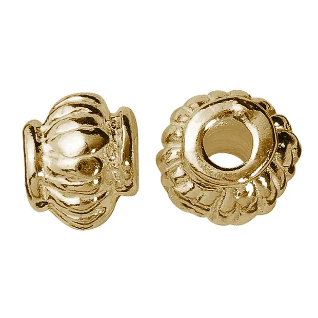 Lentille striée 4,5mm, argent doré (17 pcs/UC) | Marco Schreier