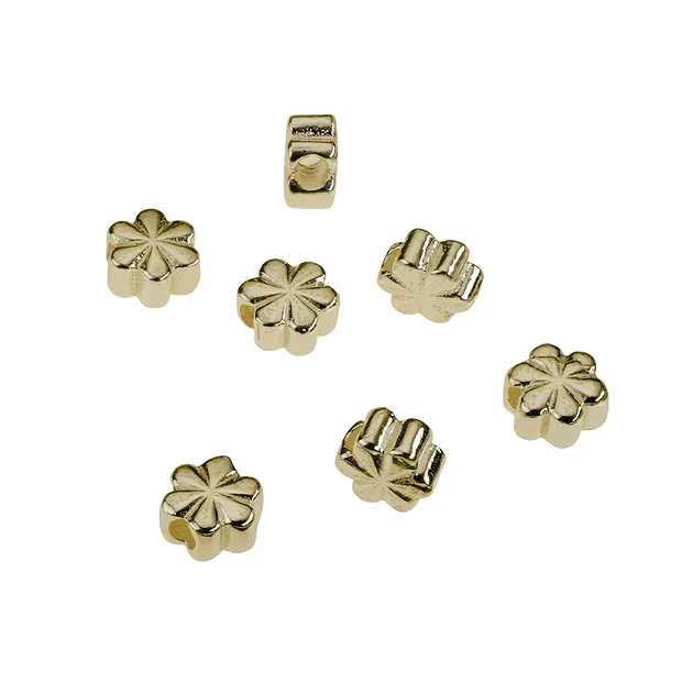 Cloverleaf 5.0mm, gold-plated silver (10 pcs./ PU) | Marco Schreier
