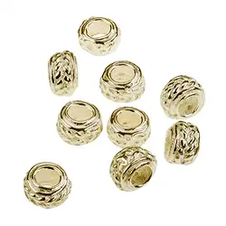 1909623381 Ruota con motivo a treccia 3,0 x 4,0 mm, argento placcato oro (22 UC) | Marco Schreier