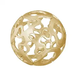 1909624022 Sfera "Cuore" 19 mm, argento placcato oro opaco (1 pz./ UC) | Marco Schreier