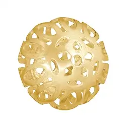 1909624032 Sfera "Barocco" 19 mm, argento placcato oro opaco (1 pz./ UC) | Marco Schreier