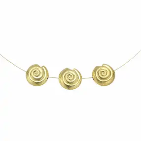 Snake 20mm, silver gold-plated matt (1 pc./ PU) | gems, healing stones & jewelry