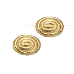 1909624082 Meandro oval 14 x 11mm, plateado dorado mate (2 uds./VE) | Marco Schreier