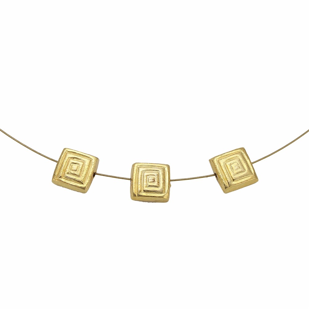 Square meander 10mm, silver gold-plated (1 pc./ PU) | Marco Schreier