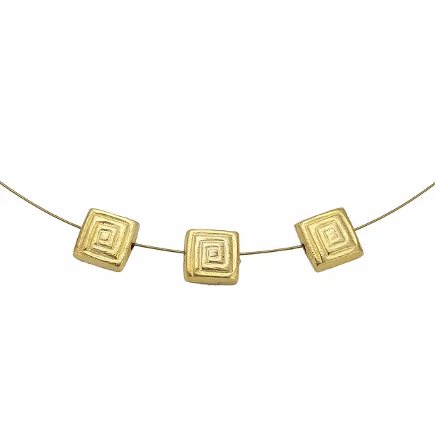 Square meander 10mm, silver gold-plated (1 pc./ PU) | Marco Schreier