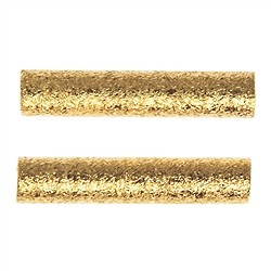 1909628022 Tubi 02 x 10 mm, argento placcato oro opaco (24 pz./ UC) | Marco Schreier