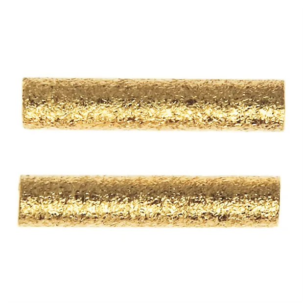 Tubos 02 x 10mm, plata dorada mate (24 uds./VE) | Marco Schreier