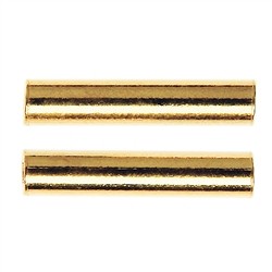 1909628031 Tubes 02 x 15mm, silver gold-plated (15 pcs./ PU) | Marco Schreier