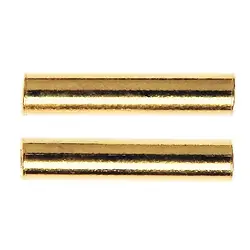 1909628031 Tubi 02 x 15 mm, argento placcato oro (15 pz./ UC) | Marco Schreier