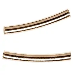 1909629321 Röhrchen gebogen 03 x 20mm, Silber vergoldet (12 St./VE) | Marco Schreier