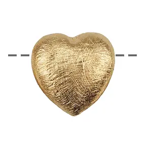 Coeur 14mm, argent doré mat (3 pcs/UC) | Marco Schreier