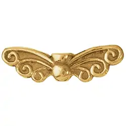 1909647051 Wings "Elf" 22mm, gold-plated silver (4 PU) | wholesaler gems & healing stones