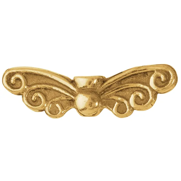 Wings "Elf" 22mm, gold-plated silver (4 PU) | wholesaler gems & healing stones