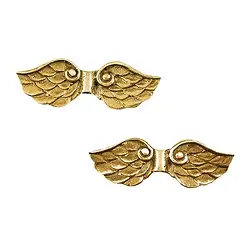 1909647131 Wings "Pegasus" 25mm, silver gold-plated (2 pcs./ PU) | Marco Schreier